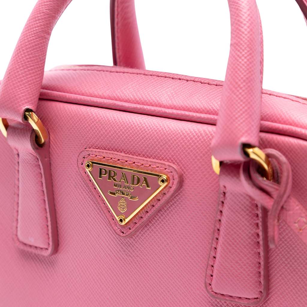 Prada Mini Saffiano Lux Bauletto Bag - 5
