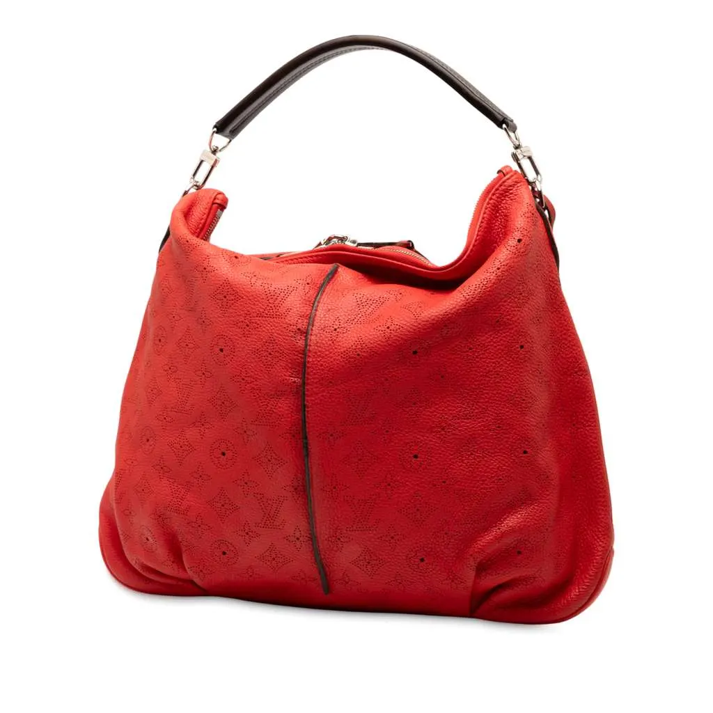 Louis Vuitton Monogram Mahina Selene MM Red Leather Very good - Back View