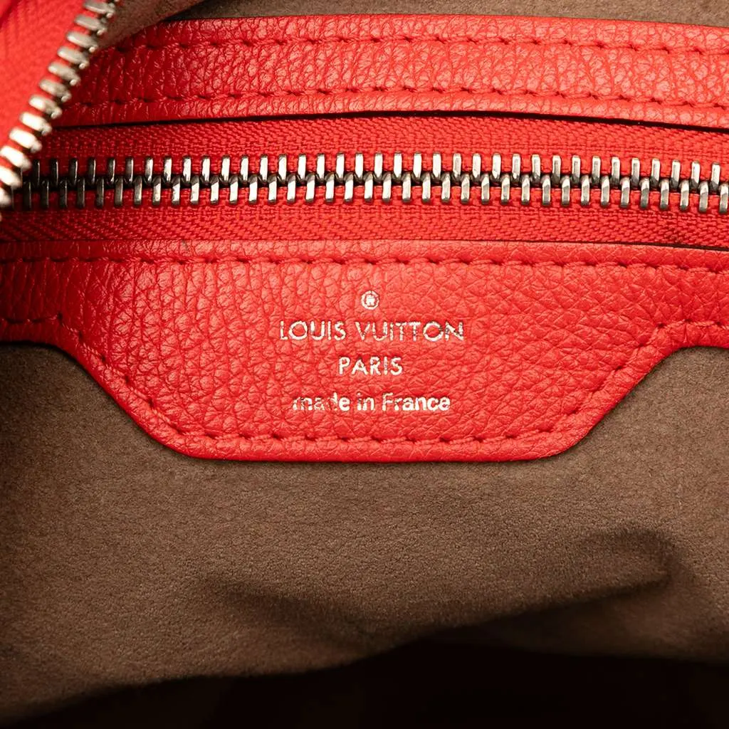 Louis Vuitton Monogram Mahina Selene MM Red Leather Very good - Box View
