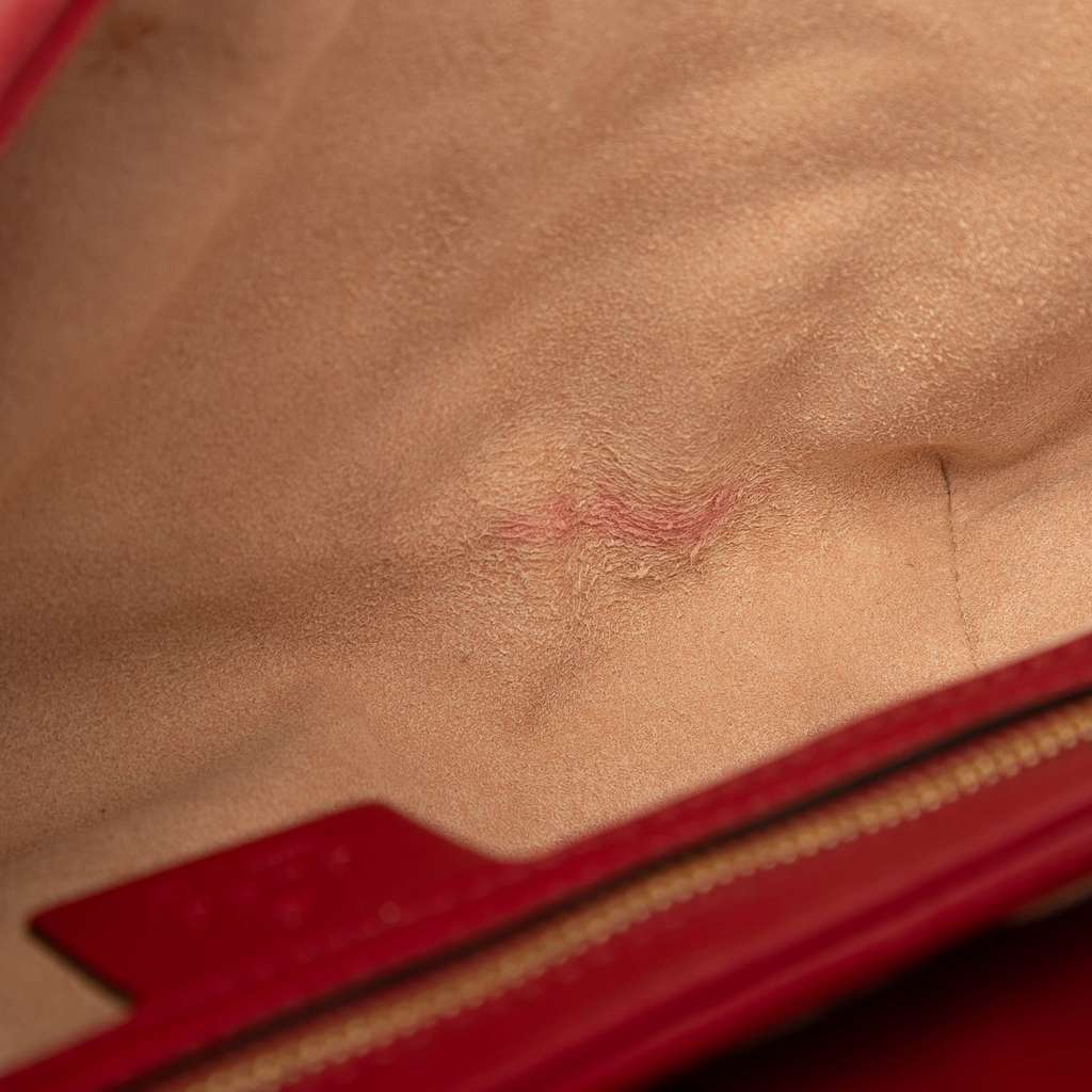 Gucci Medium GG Marmont Matelasse Diagonal GG Canvas and Leather Shoulder Bag - 5