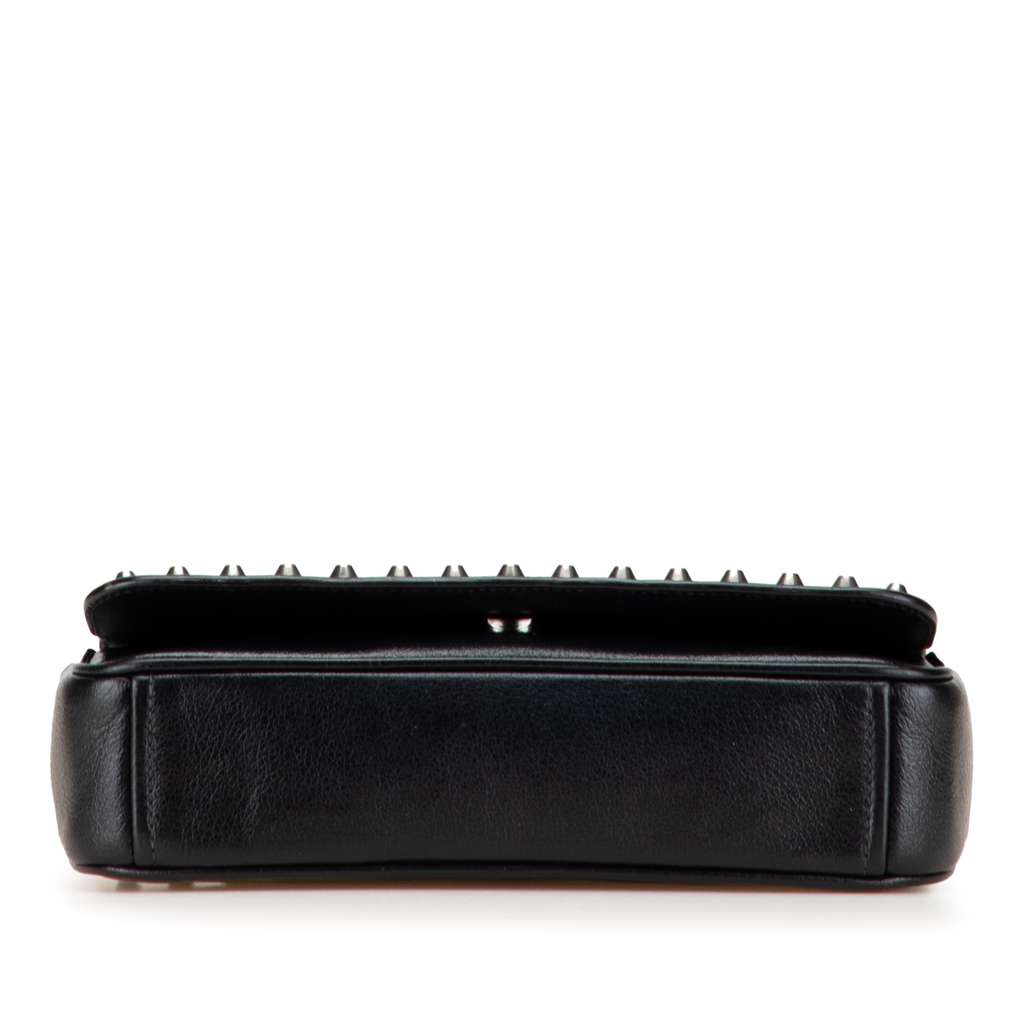Prada Small Studded Glace Calf Chain Flap - 3