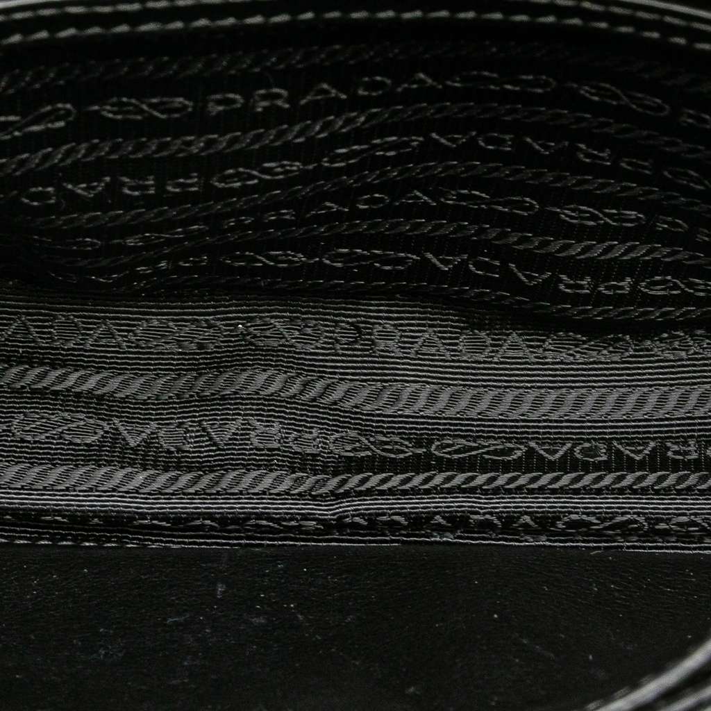 Prada Small Studded Glace Calf Chain Flap - 4