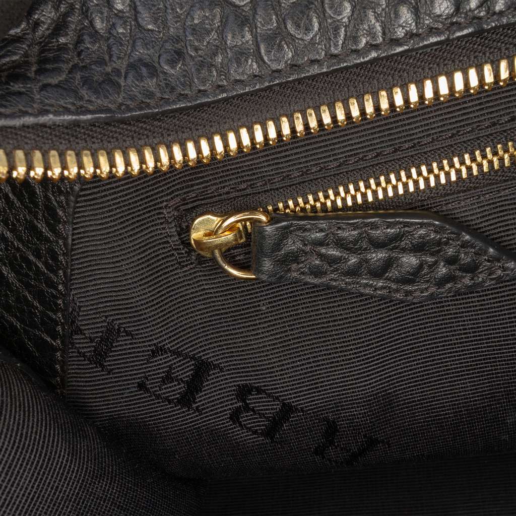 Burberry Medium Grained Leather Clifton Satchel - 5