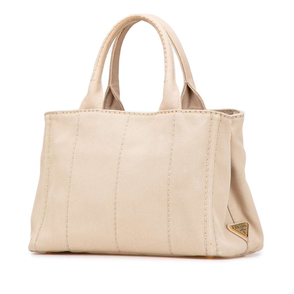 Prada Small Canvas Canapa Logo Satchel - 2