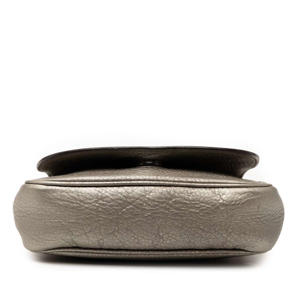 Gucci Small Metallic Leather Soho Chain Flap Crossbody - 3