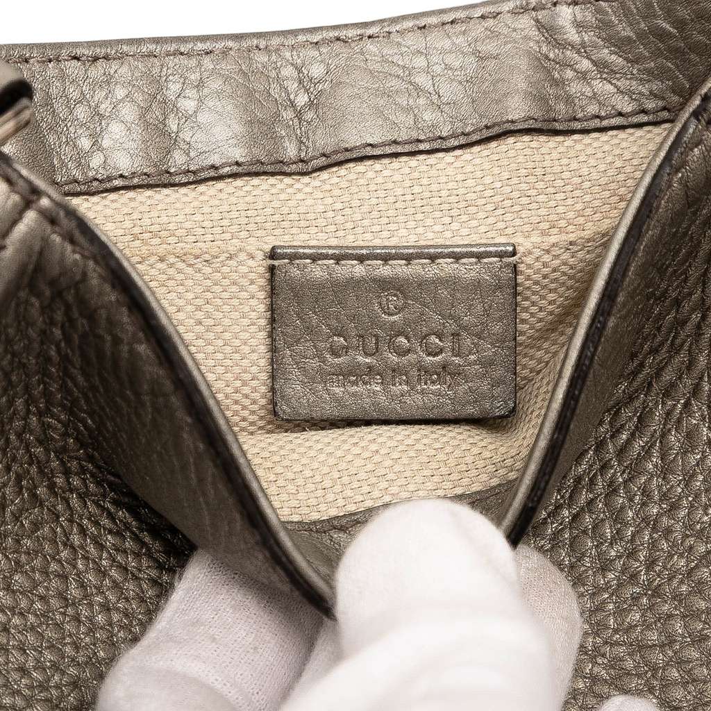 Gucci Small Metallic Leather Soho Chain Flap Crossbody - 5