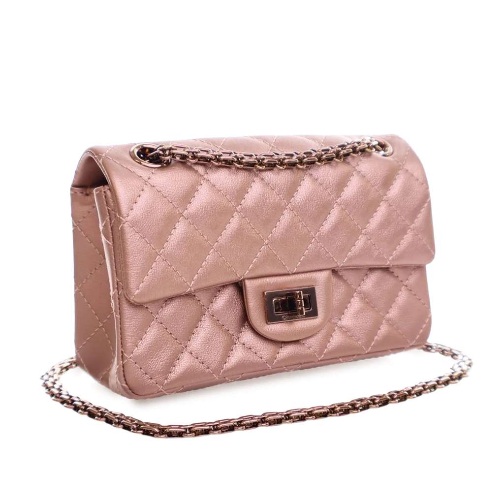 Chanel Reissue 2.55 Metallic Calfskin Rose Gold Hardware Single Flap 224 - 2