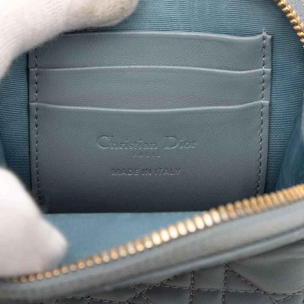 Dior Lambskin Cannage Lady Dior Call in Phone Holder - 5