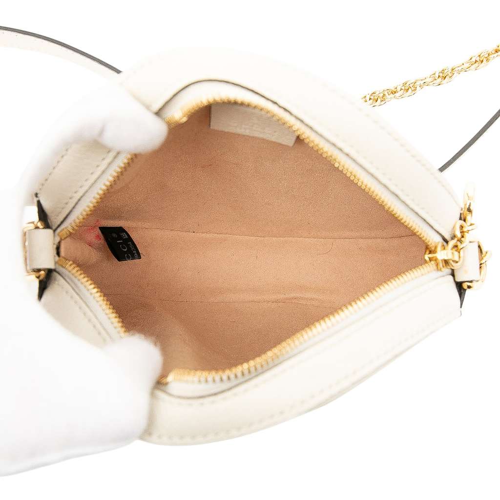 Gucci Mini Leather Ophidia Round Crossbody - 4