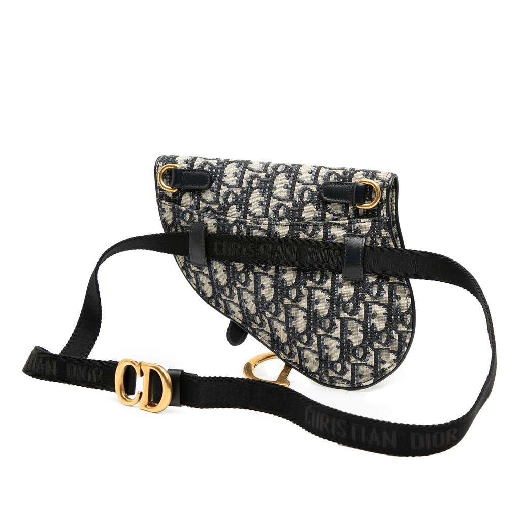 Dior Oblique Canvas Saddle Belt Bag - 2