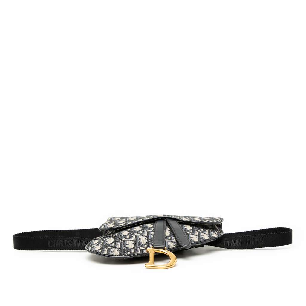 Dior Oblique Canvas Saddle Belt Bag - 3