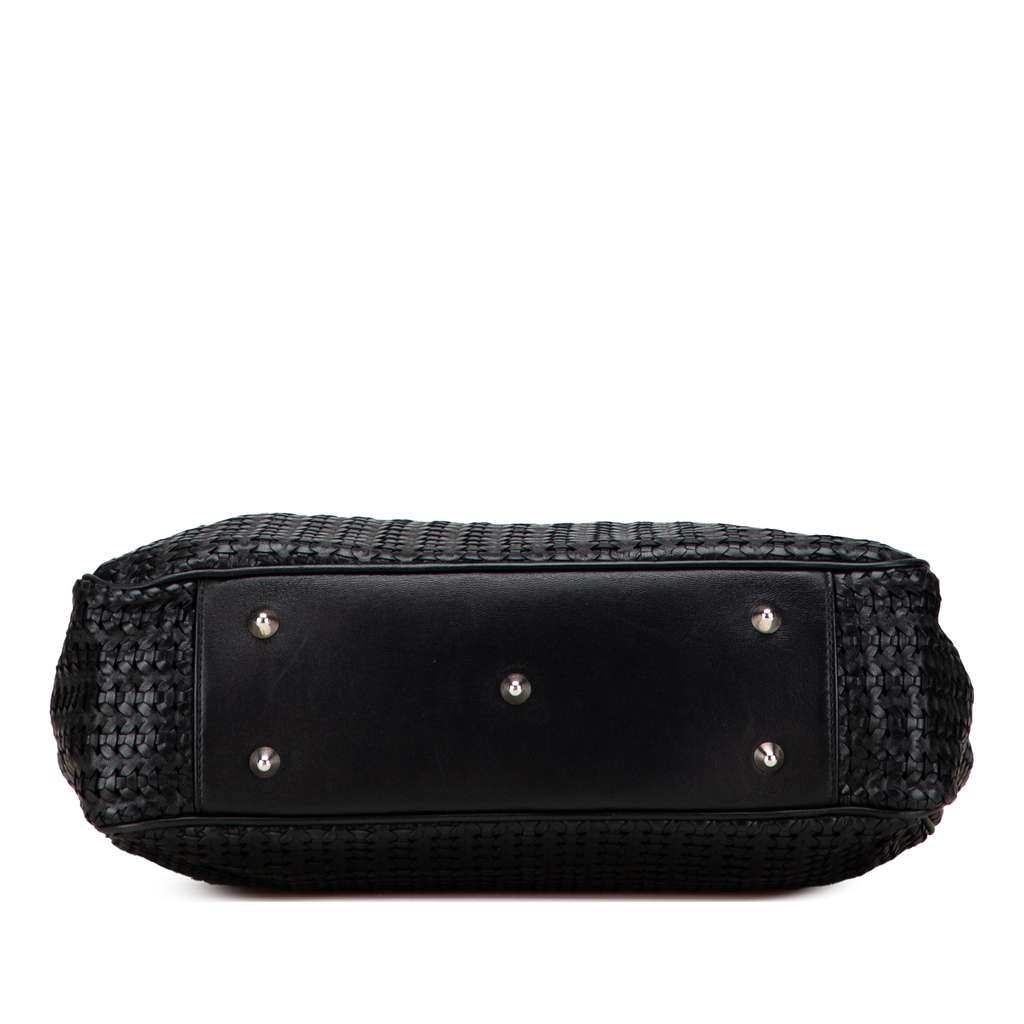 Dior Large Woven Lambskin Lady Dior Soft Shopping Tote - 3