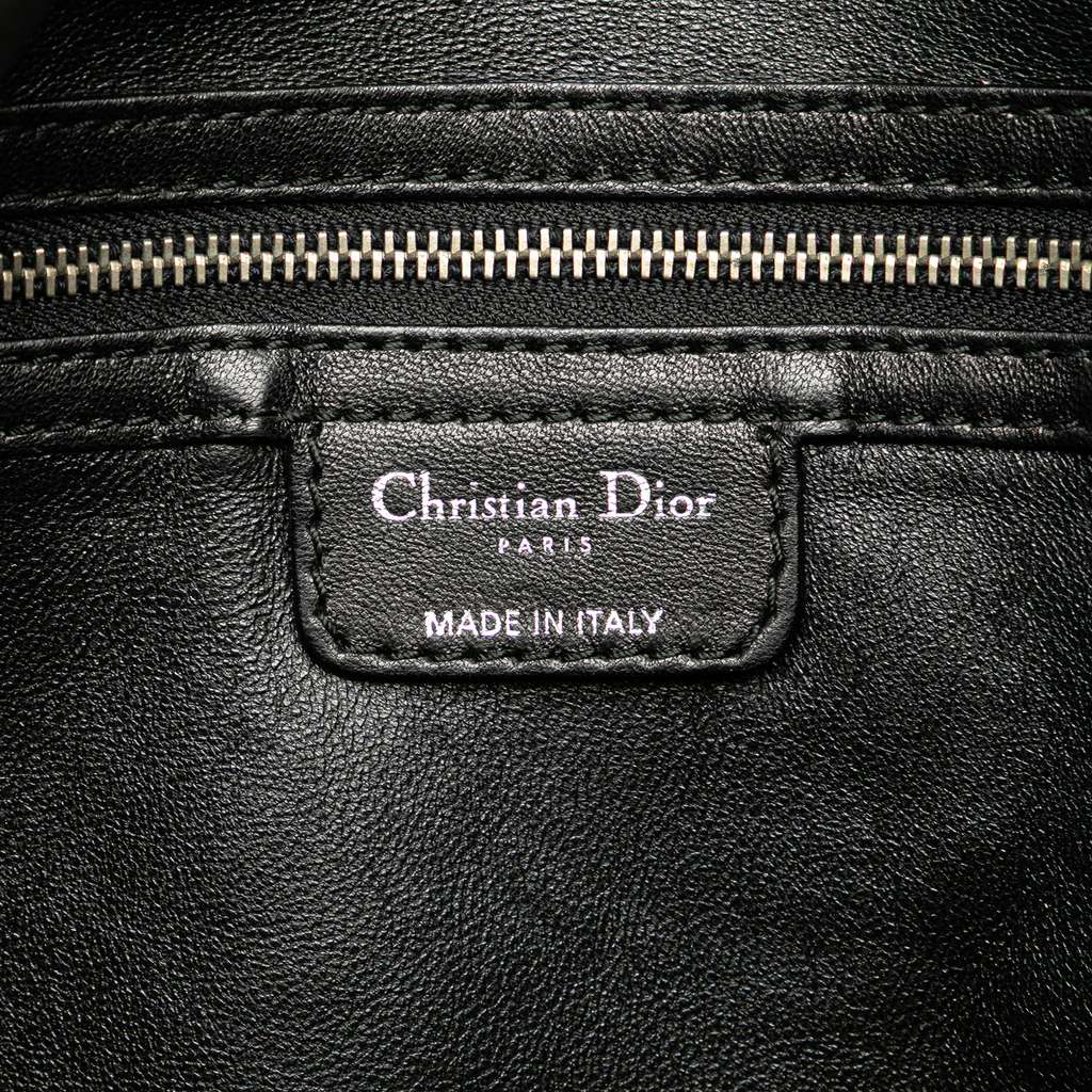 Dior Large Woven Lambskin Lady Dior Soft Shopping Tote - 5