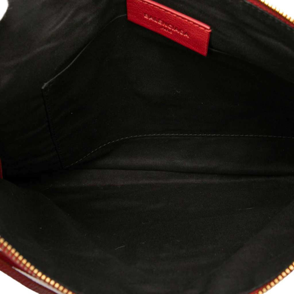 Balenciaga Veau Motocross Classic Metallic Edge Clutch - 4