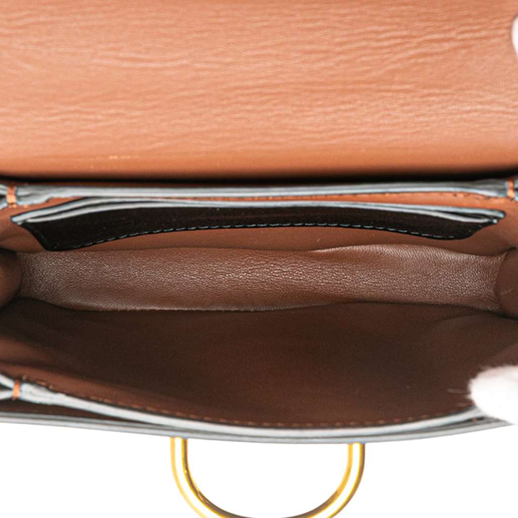 Burberry Small Goatskin Trimmed House Check Canvas D Ring Crossbody - 4