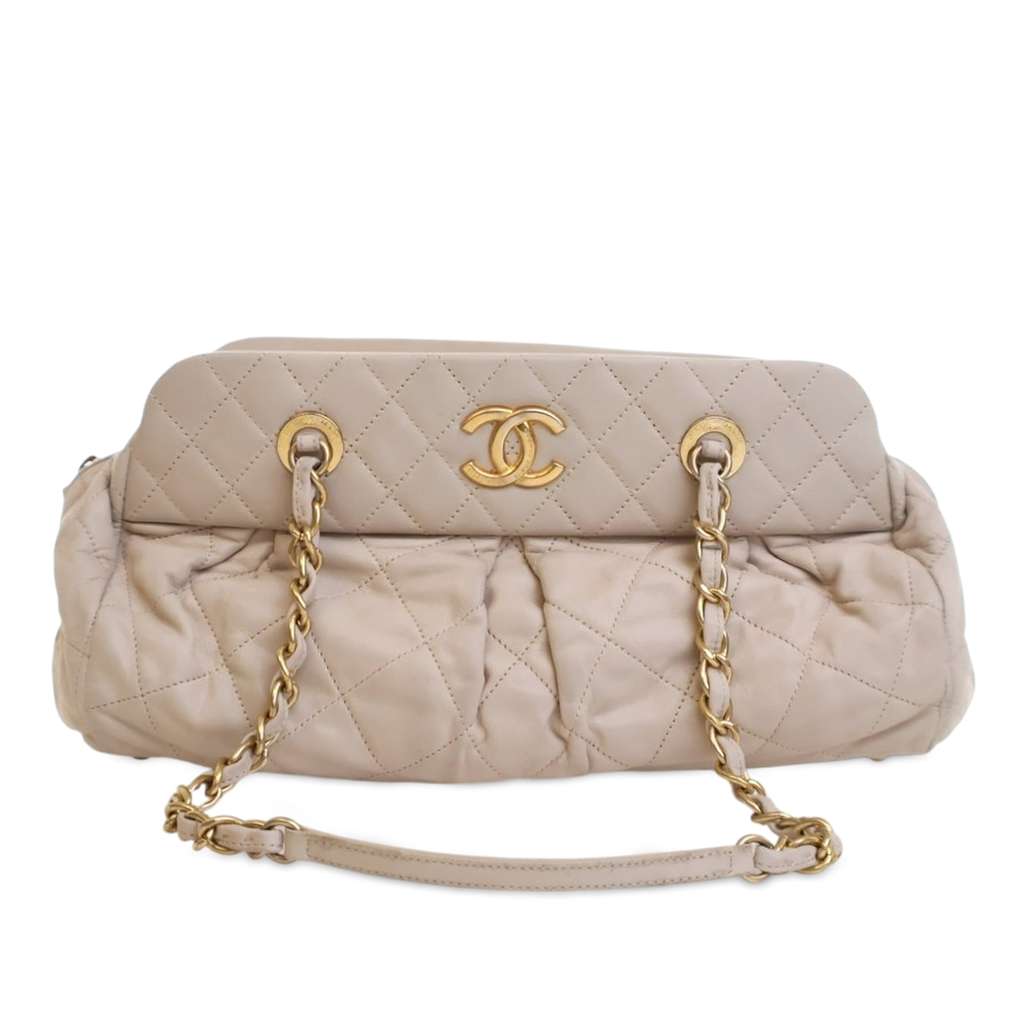 Chanel Quilted Calfskin Chic Quilt Bowling Bag