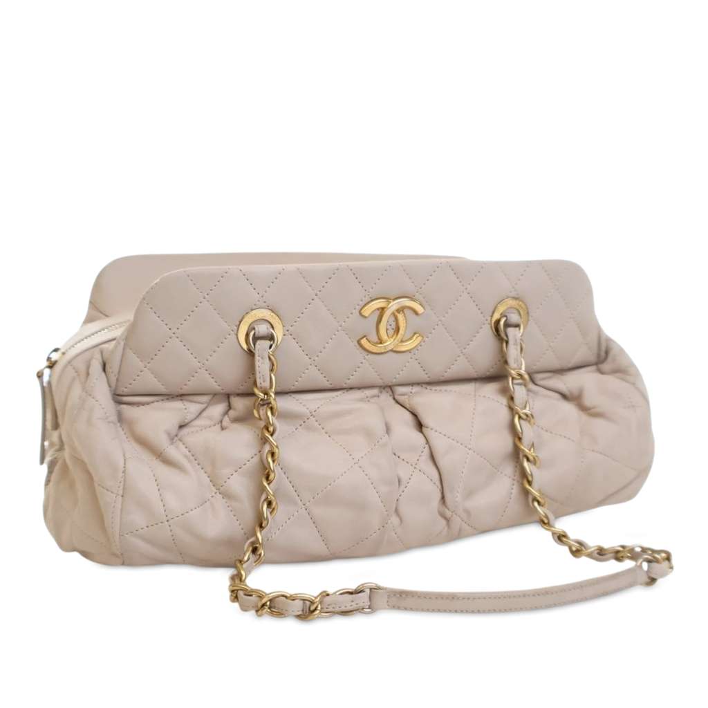 Chanel Quilted Calfskin Chic Quilt Bowling Bag - 2