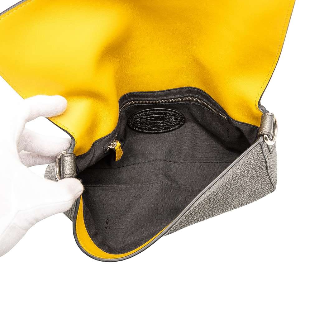 Fendi Leather Selleria Convertible Baguette Satchel - 4