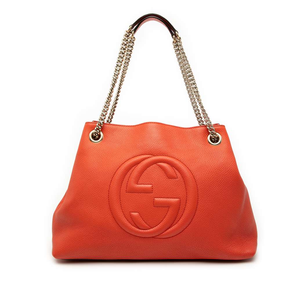 Gucci Medium Leather Soho Chain Tote