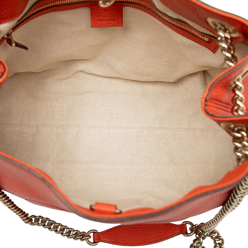 Gucci Medium Leather Soho Chain Tote - 4