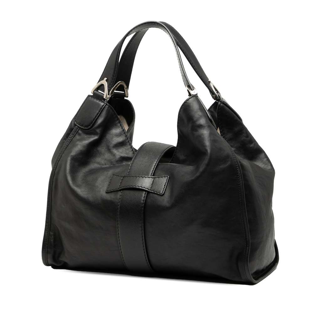 Gucci Nubuck Soft Stirrup Tote - 2