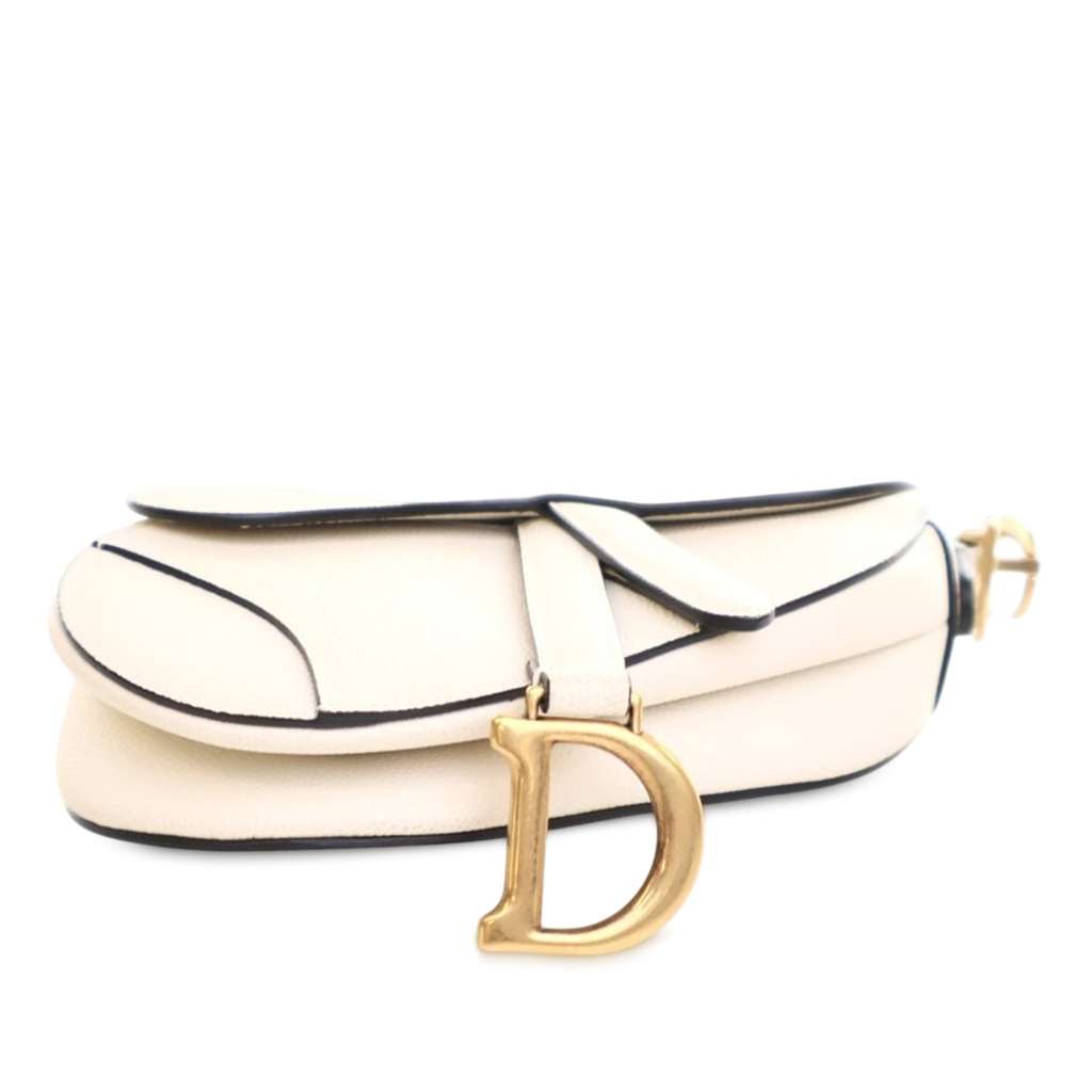 Dior Mini Grained Calfskin Saddle Bag - 4