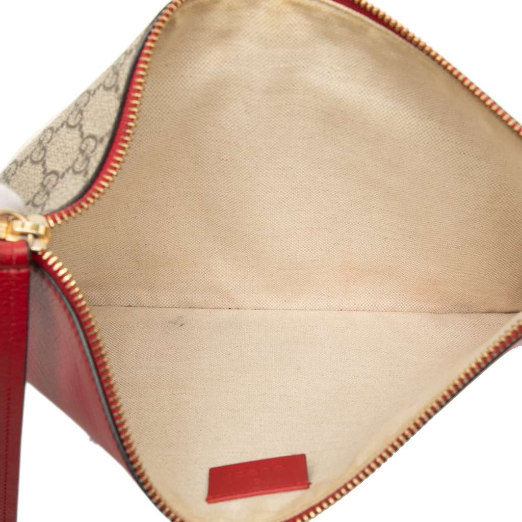 Gucci GG Supreme Rainbow Love Patch Clutch - 4