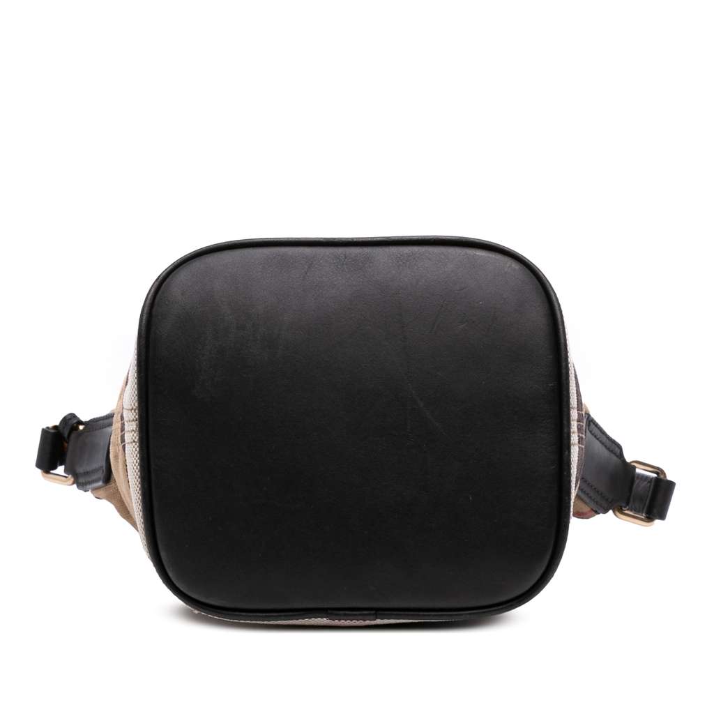 Burberry Mini Mega Check Canvas Ashby Tassel Bucket Bag - 3