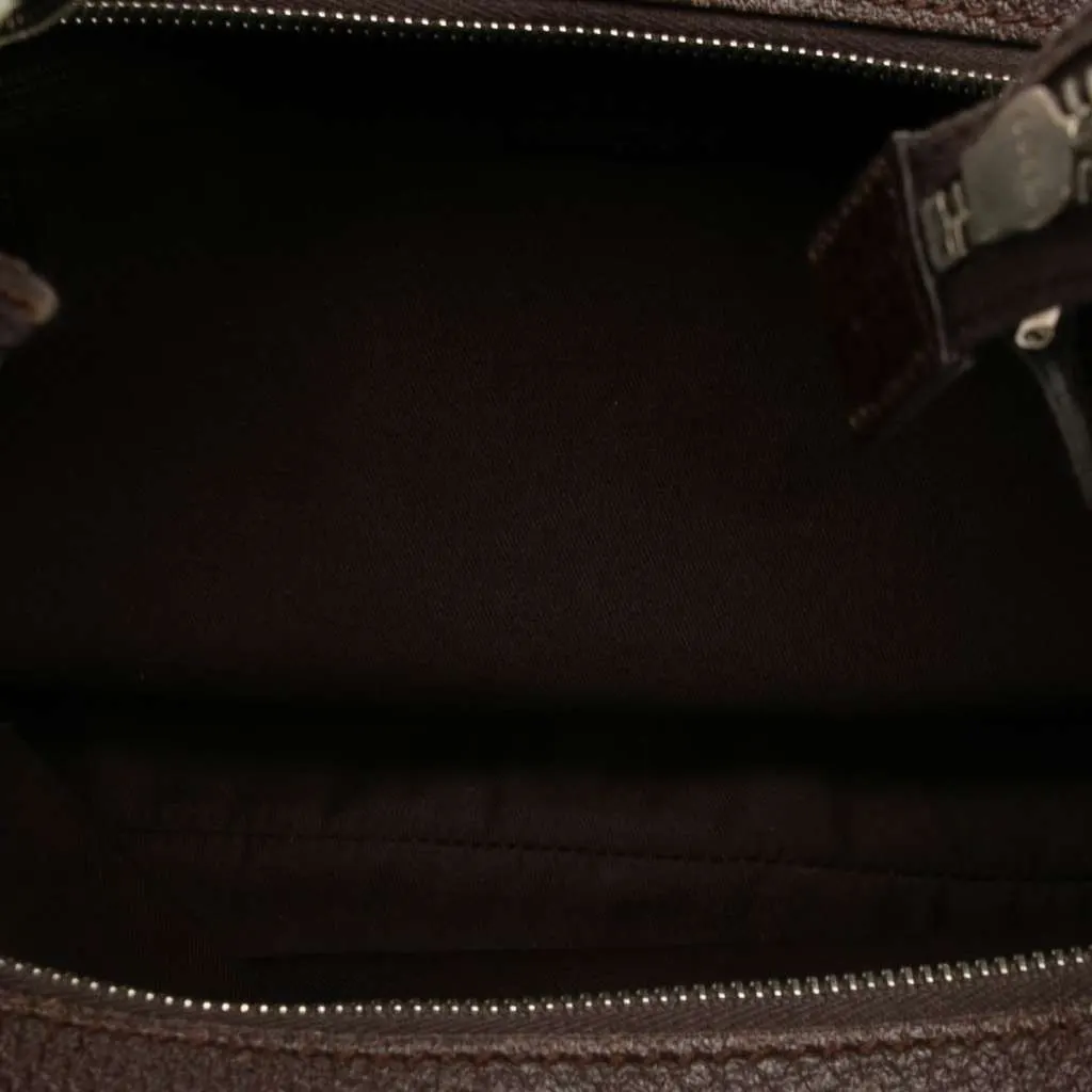 Gucci Medium GG Canvas Pop Shoulder Bag Brown Canvas Good - Model View