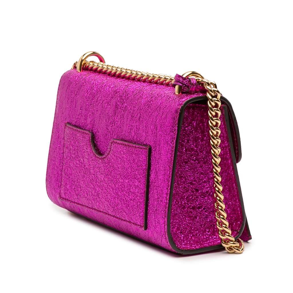 Gucci Small Metallic Leather Padlock Crossbody - 2