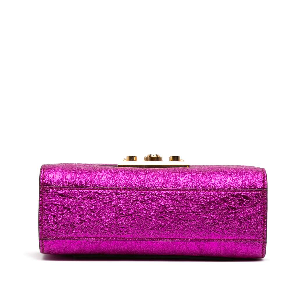 Gucci Small Metallic Leather Padlock Crossbody - 3