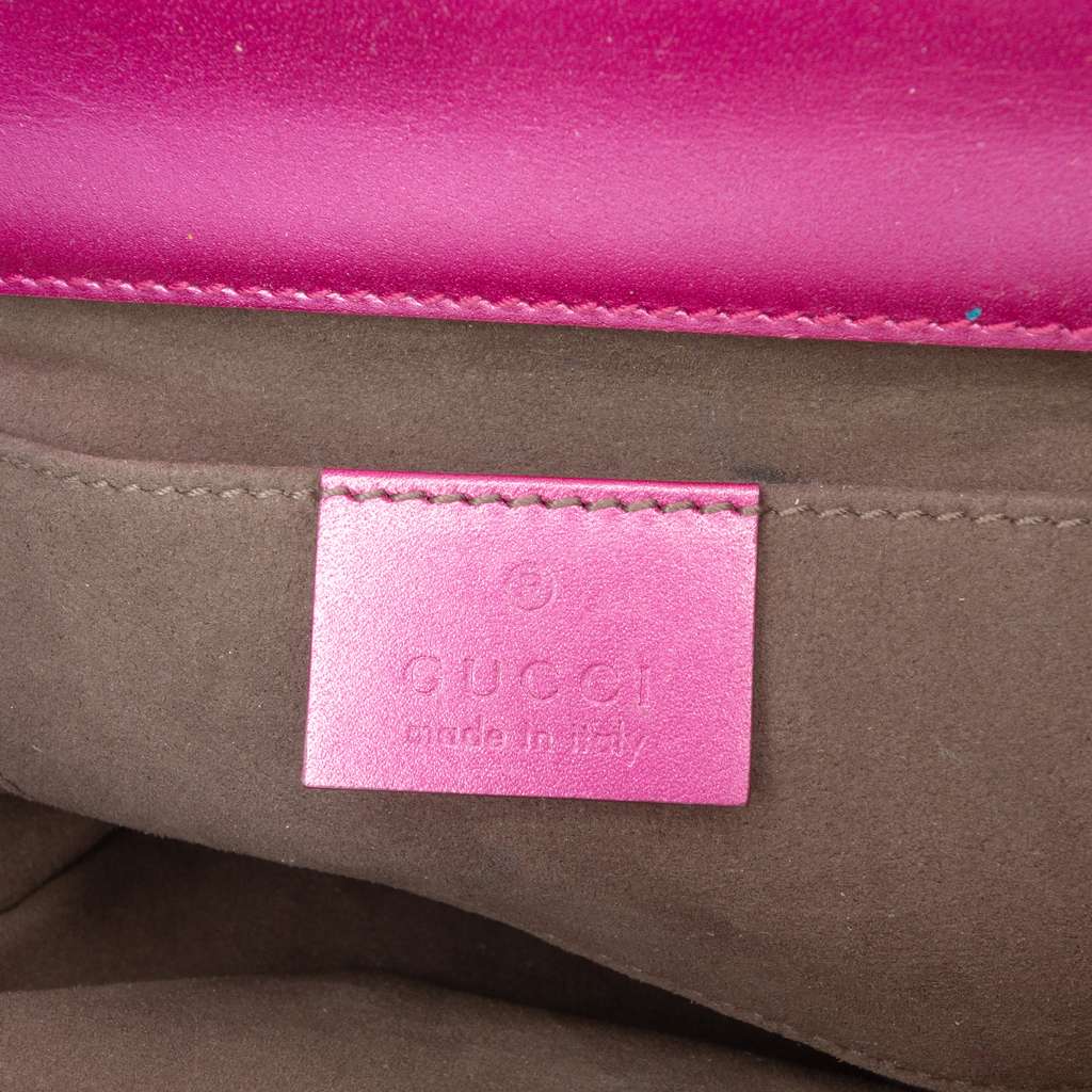 Gucci Small Metallic Leather Padlock Crossbody - 5