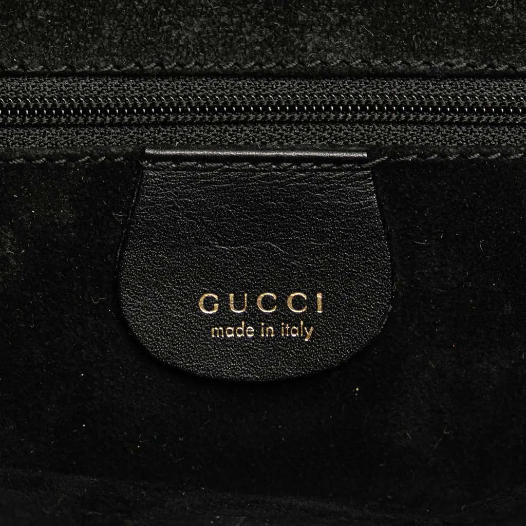 Gucci Leather Handbag Black Leather Good - Box View