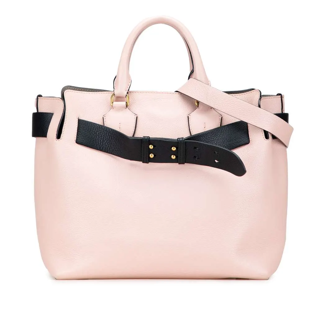 Burberry Medium Bicolor Leather Marais Belt Bag Pink Leather Very good - Front View