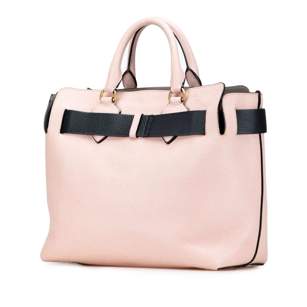 Burberry Medium Bicolor Leather Marais Belt Bag Pink Leather Very good - Back View