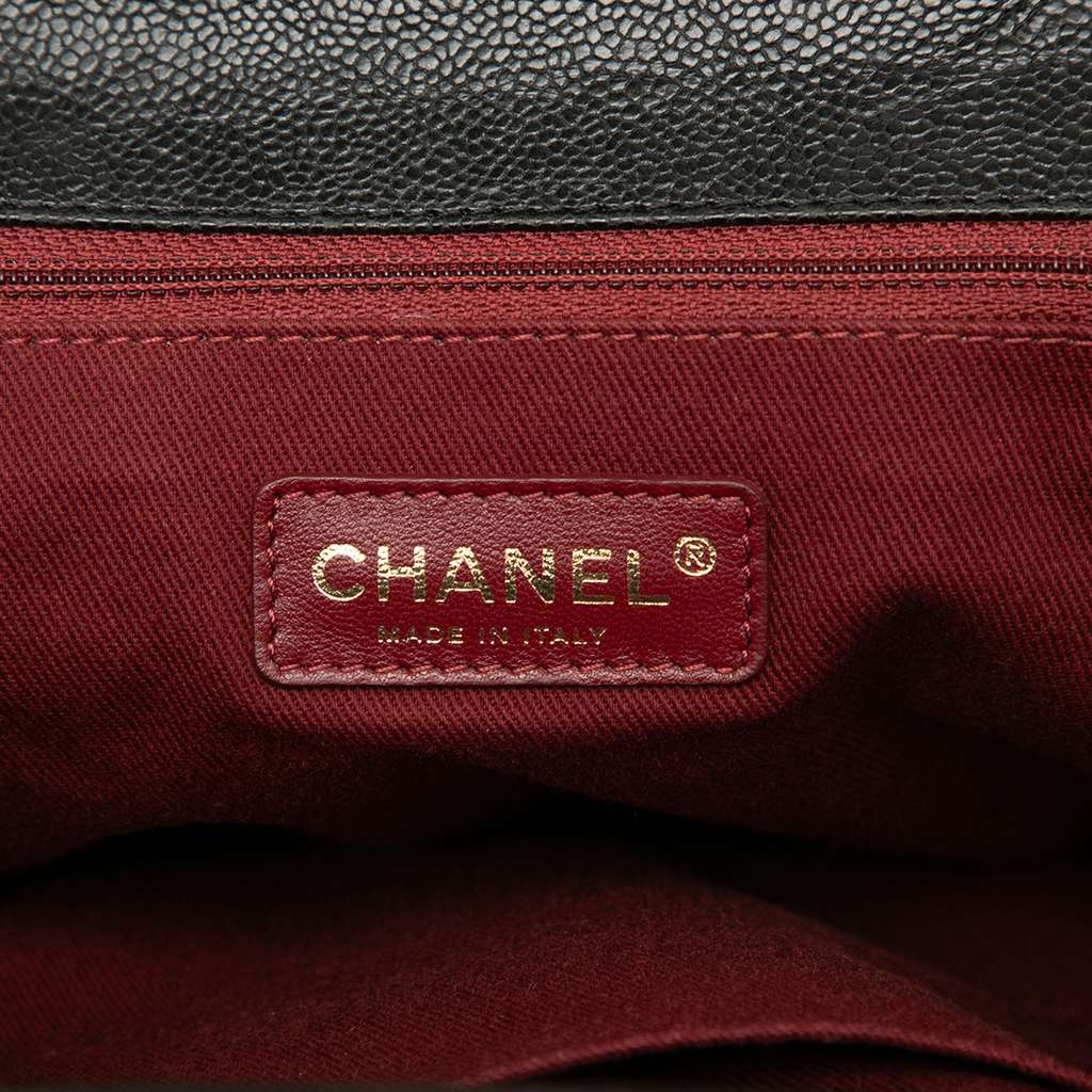 Chanel Quilted Glazed Caviar Frame Tote - 5