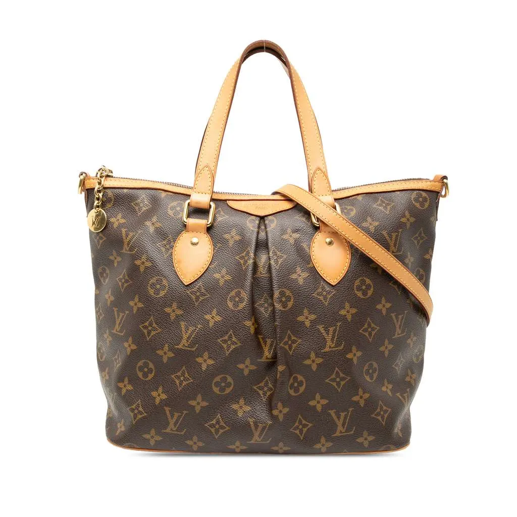 Louis Vuitton Monogram Palermo PM Brown Very good - Front View