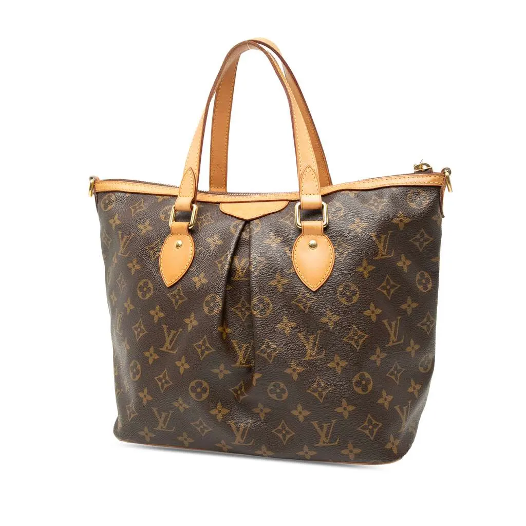 Louis Vuitton Monogram Palermo PM Brown Very good - Back View