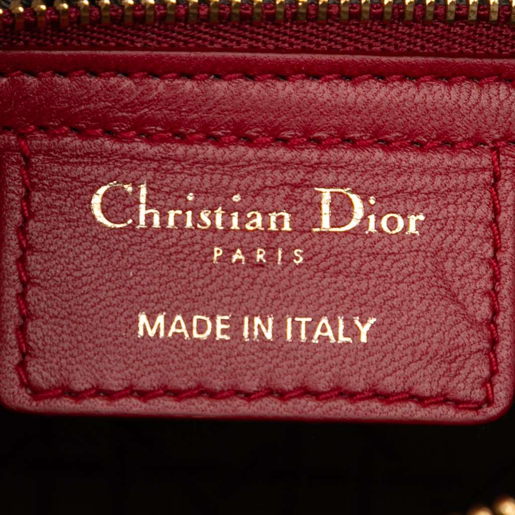 Dior Medium Lambskin Cannage Lady Dior - 5