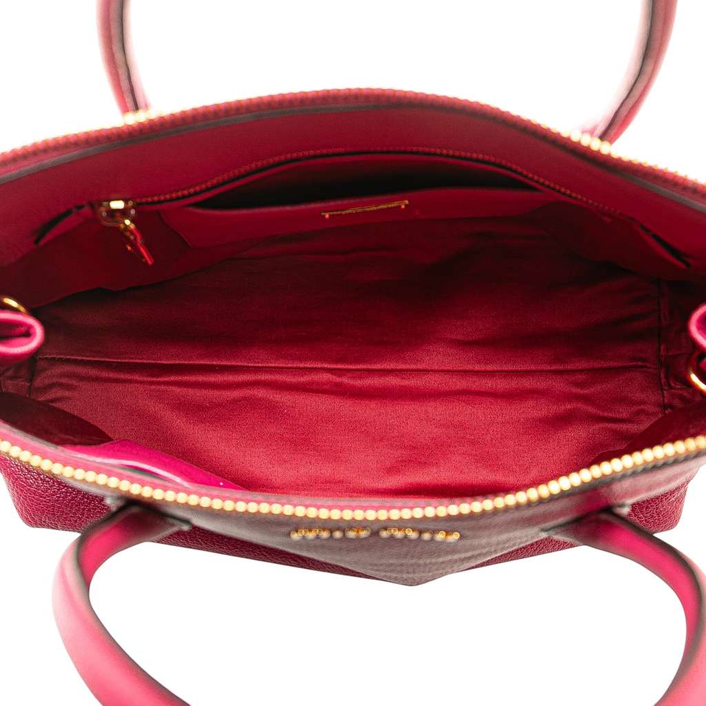 Miu Miu Goatskin Madras Satchel - 4