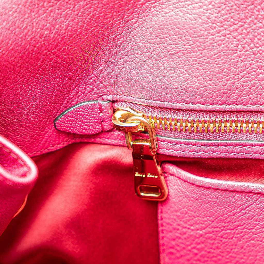 Miu Miu Goatskin Madras Satchel - 5