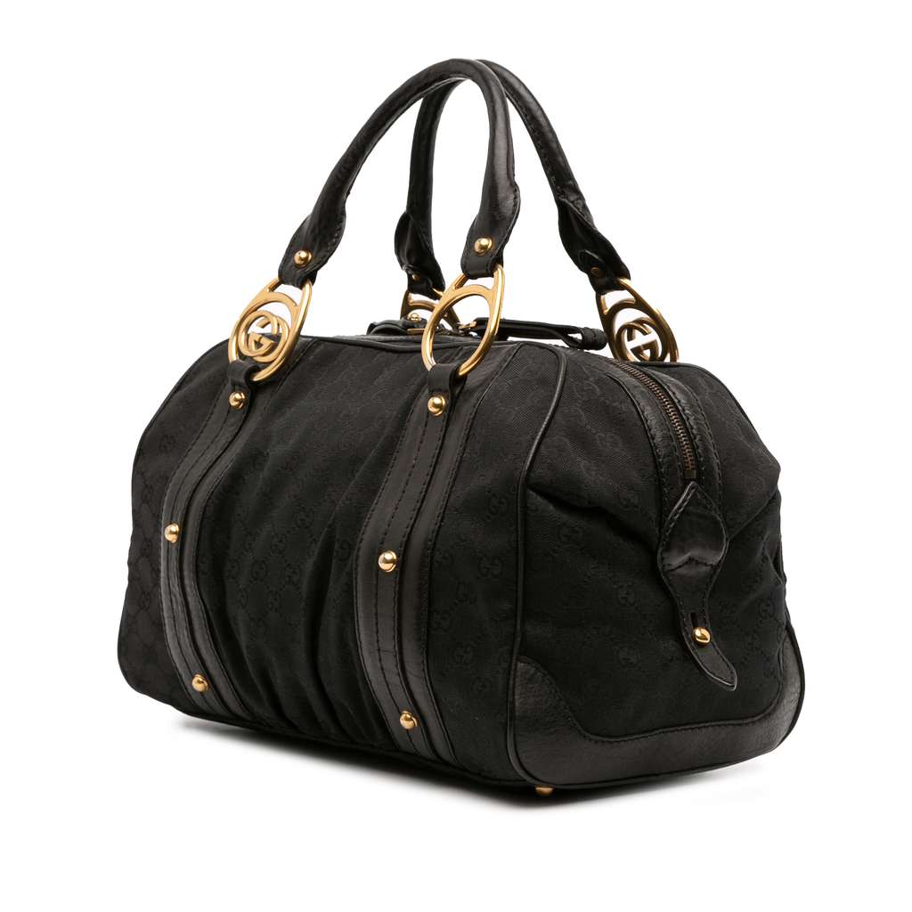 Gucci Medium GG Canvas Interlocking G Boston Bag - 2