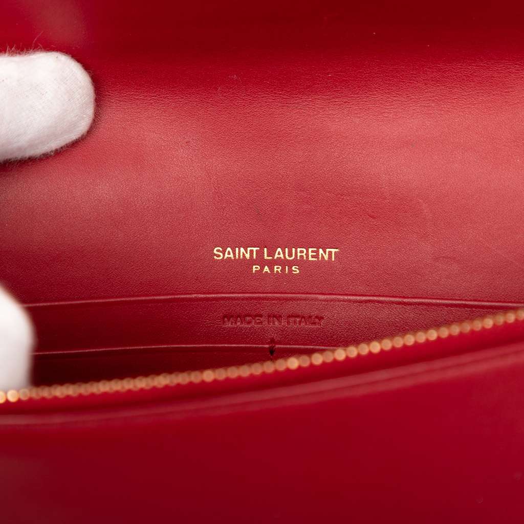 Saint Laurent Smooth Calfskin Monogram Kate Tassel Wallet on Chain - 5