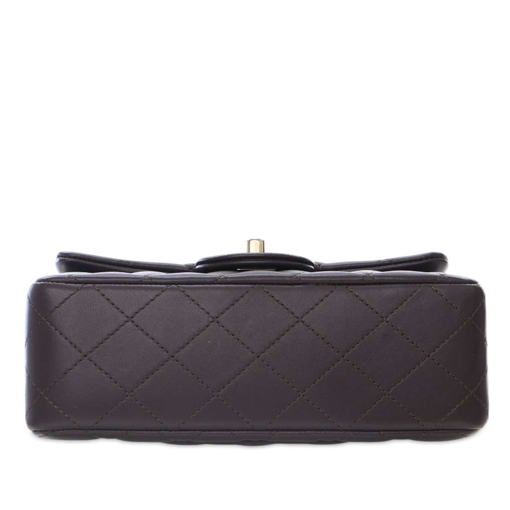 Chanel Mini Rectangular Lambskin Top Handle Flap - 4