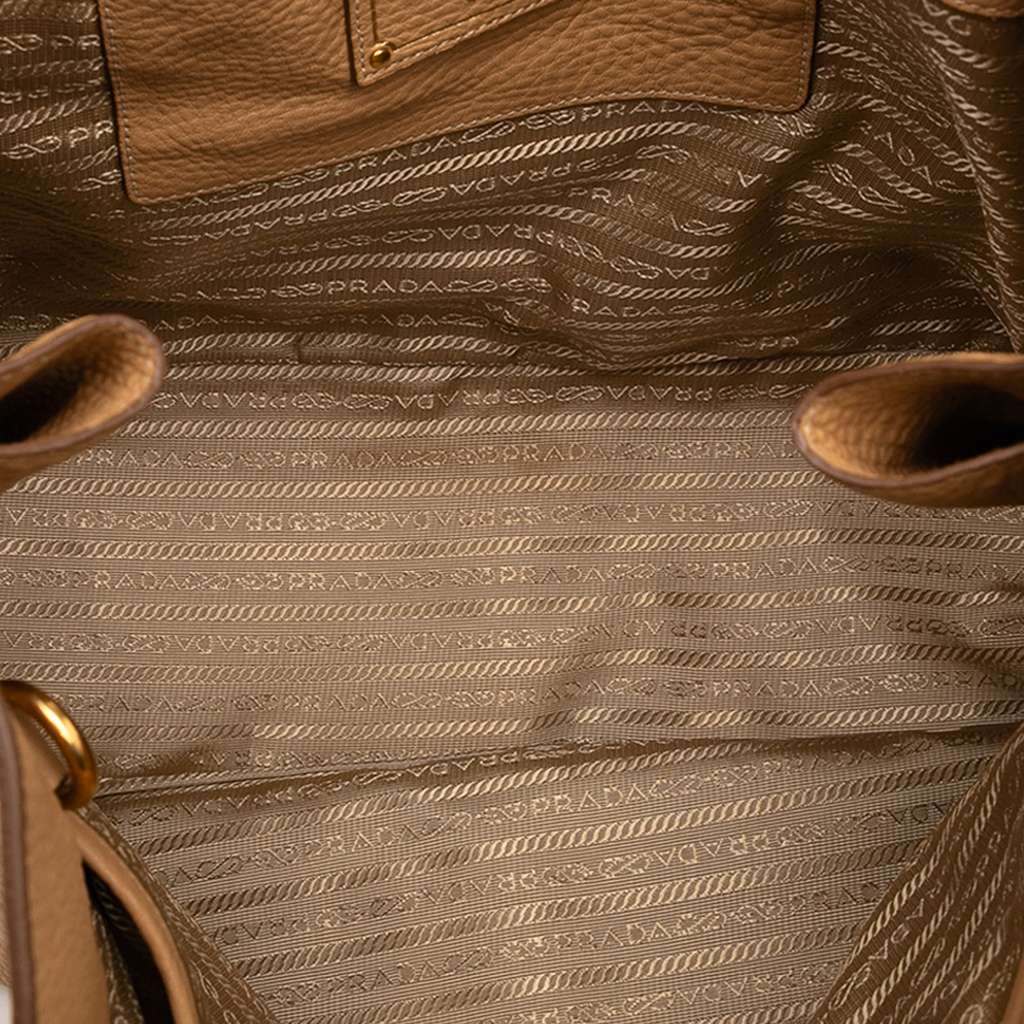 Prada Vitello Daino Side Zip Convertible Tote - 4