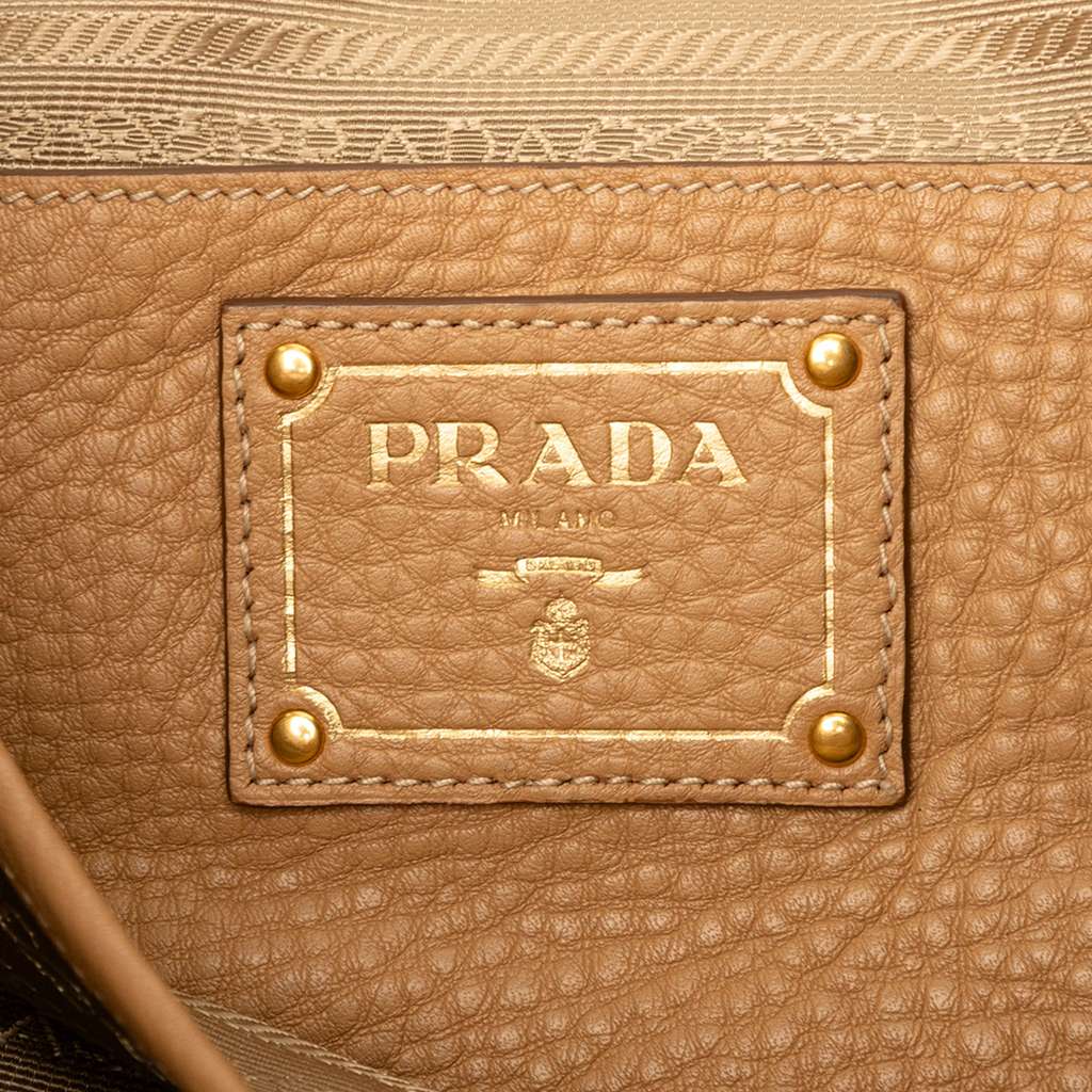 Prada Vitello Daino Side Zip Convertible Tote - 5