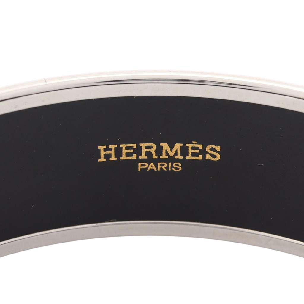 Hermès Wide Sunburst Rubans de Cheval Enamel Bangle 70 - 3