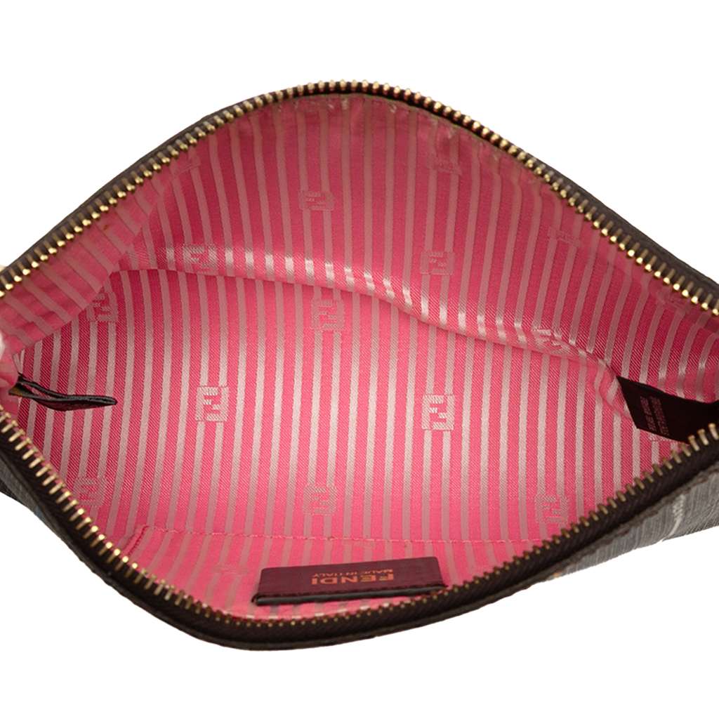 Fendi Zucca Spalmati Stripes Chain Pochette - 4