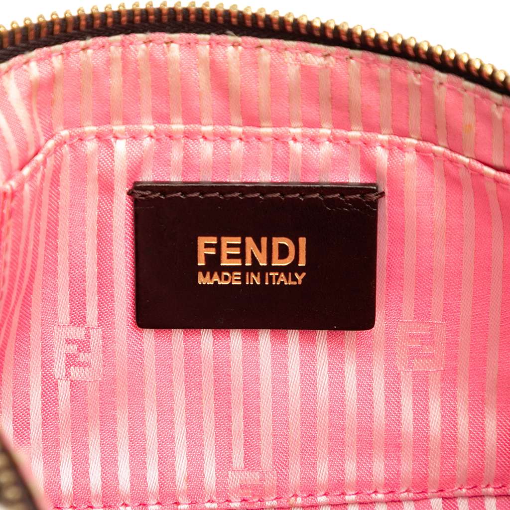 Fendi Zucca Spalmati Stripes Chain Pochette - 5