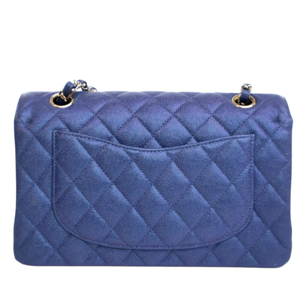 Chanel Small Classic Iridescent Caviar Double Flap - 4